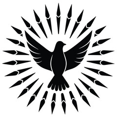 Dove Surrounded by Holy Fire