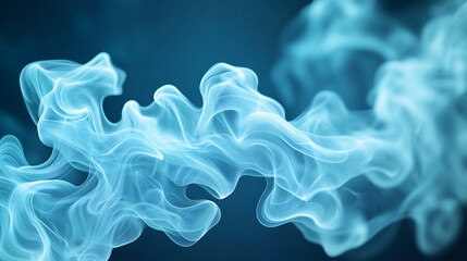 White smoke swirls in abstract spiral forms on a dark background, creating organic shapes that are mysterious and captivating.