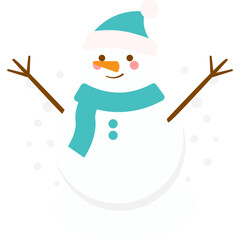 Cute Snowman Illustration