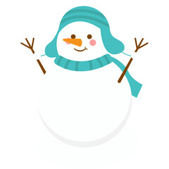Cute Snowman Illustration