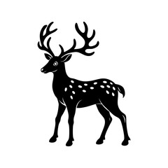 Reindeer Silhouette vector illustration