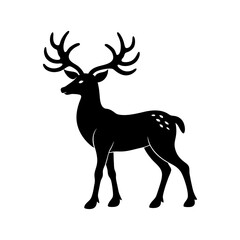 Reindeer Silhouette vector illustration