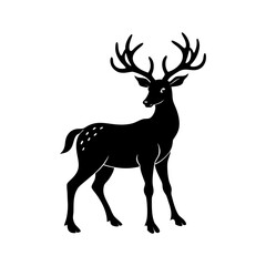 Reindeer Silhouette vector illustration