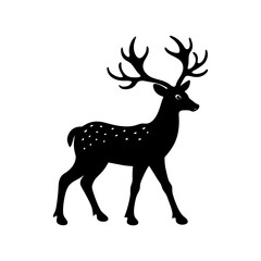 Reindeer Silhouette vector illustration