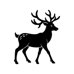 Reindeer Silhouette vector illustration