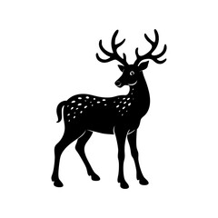 Reindeer Silhouette vector illustration