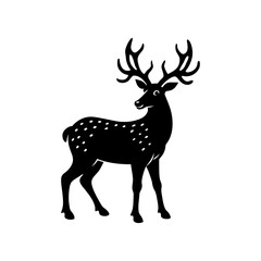 Reindeer Silhouette vector illustration