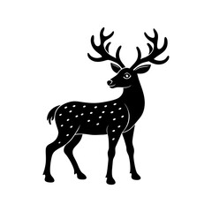 Reindeer Silhouette vector illustration