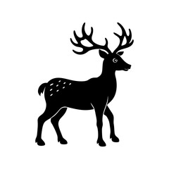 Reindeer Silhouette vector illustration