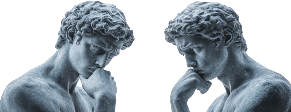marble statue philosophers isolated on transparent background	
 - Powered by Adobe