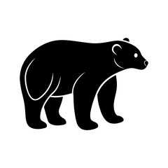 Polar Bear Silhouette vector illustration