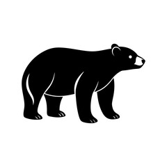 Polar Bear Silhouette vector illustration