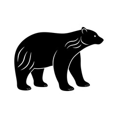 Polar Bear Silhouette vector illustration