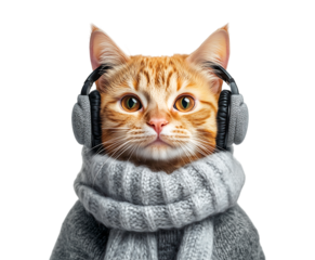 Funny Ginger Cat - A hilarious and lovable orange kitten with an expressive face on transparent PNG. Ideal for meme templates, web elements, and pet-themed graphics.