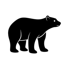 Polar Bear Silhouette vector illustration