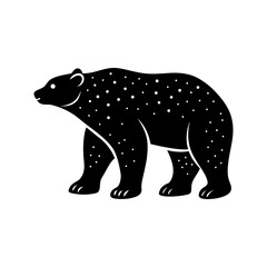 Polar Bear Silhouette vector illustration