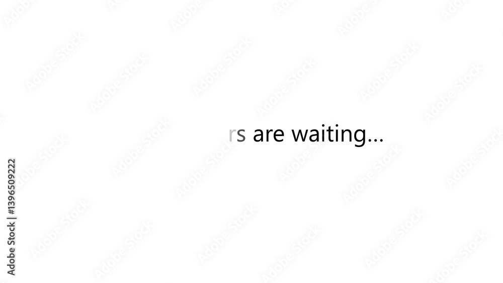 Poster mysterious ai phrases with animated elegant text on a white background and fading effects