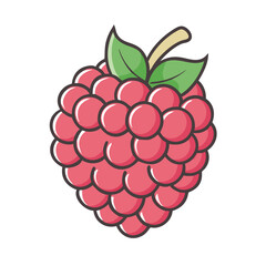 raspberry icon, raspberry vector illustration-simple illustration of raspberry, perfect for raspberry logos and icons