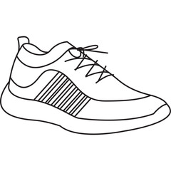 Line Shoes Illustration