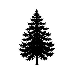 Pine Tree Silhouette vector illustration