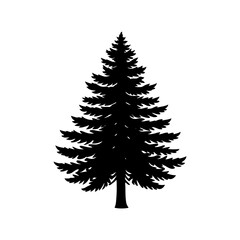 Pine Tree Silhouette vector illustration