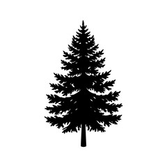 Pine Tree Silhouette vector illustration