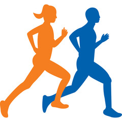 Running Silhouete