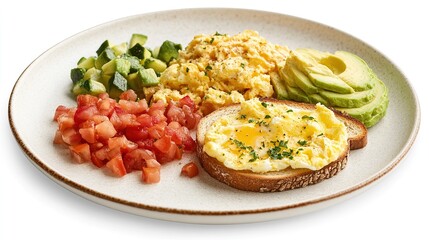 Healthy chicken and vegetables with white rice dish