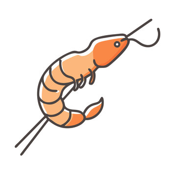 recommend clip art: shrimp skewer icon, shrimp skewer vector illustration-simple illustration of shrimp skewer, perfect for shrimp skewer logos and icons