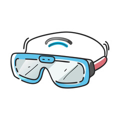 smart glasses icon, smart glasses vector illustration-simple illustration of smart glasses, perfect for smart glasses logos and icons