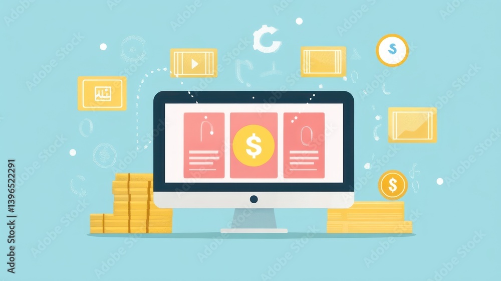 Aufkleber online monetization platforms with content value for creators and new technologies