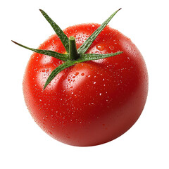 Freshly picked red tomato