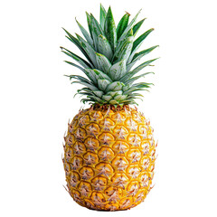 Fototapeta premium Vibrant tropical pineapple on a white background