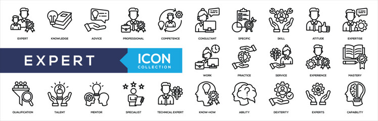 Expert Line Icon Collection