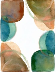 Generated image earth tones abstract art