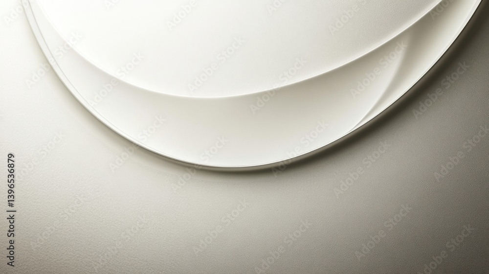 Poster a smooth, abstract design featuring layered curves in soft, neutral tones, creating a sense of depth