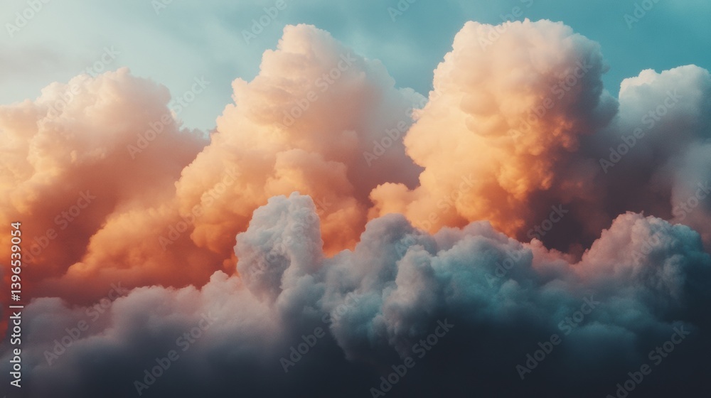 Leinwandbilder Climate Tech Visualization Immersive Atmospheric of Dynamic Weather Patterns - Next-Gen Meteorological Forecast Design for Digital Media and Environmental Communication