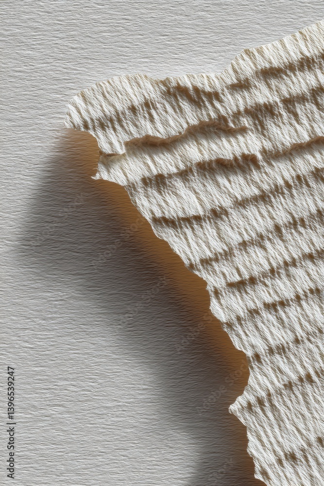 Poster tactile minimalism deconstructed paper texture - experimental design and digital art exploration sho