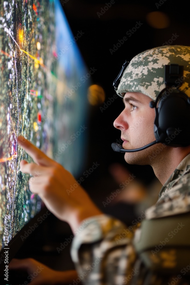 Poster AI-Driven Defense Intelligence Immersive Tactical Monitoring with Advanced Geospatial Visualization - Next-Gen Military Command Technology Empowering Strategic Global Security