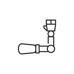 Prosthetic Limb Icon. Simple Prosthetic Limb Icon for Social Media, App, and Web Design.