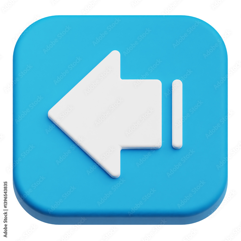 Fototapete app user interface 3d icon isolated on the transparent background