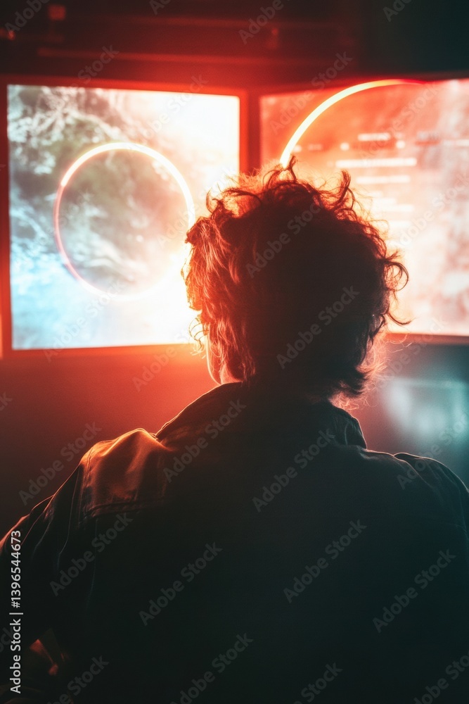 Aufkleber Immersive Climate Tech AI-Powered Hurricane Tracking and Advanced Meteorological Visualization in Next-Gen Emergency Response Command Center