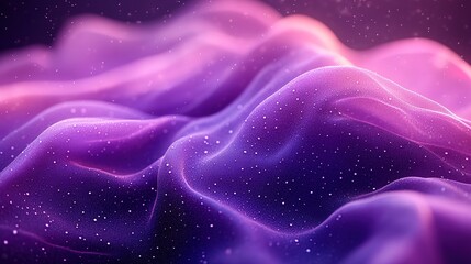 Obraz premium Gradient waves of purple and pink with bokeh lights create an abstract background