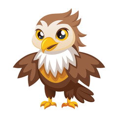 Fototapeta premium eagle owl cartoon