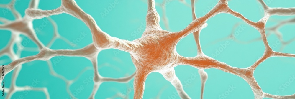 Poster Neuromorphic Innovation Intricate Neural Network Visualization in Soft Pastel Tones - Next-Gen AI Research and Cognitive Science Breakthrough