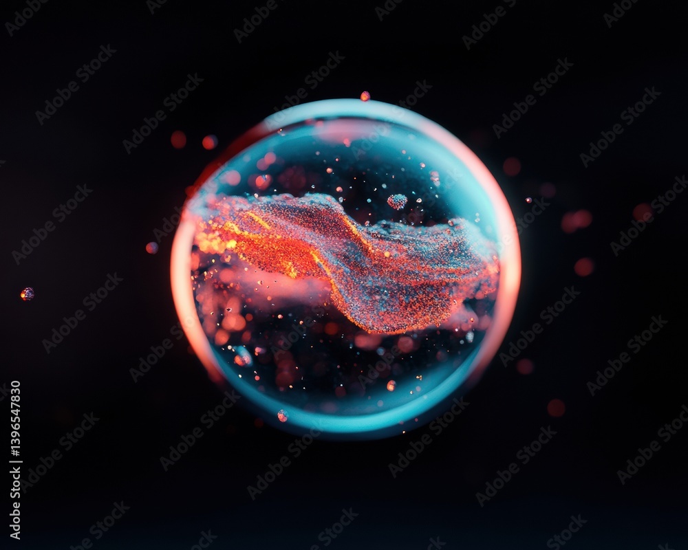 Leinwandbilder holographic economic forecast immersive digital visualization of global market dynamics, next-gen da