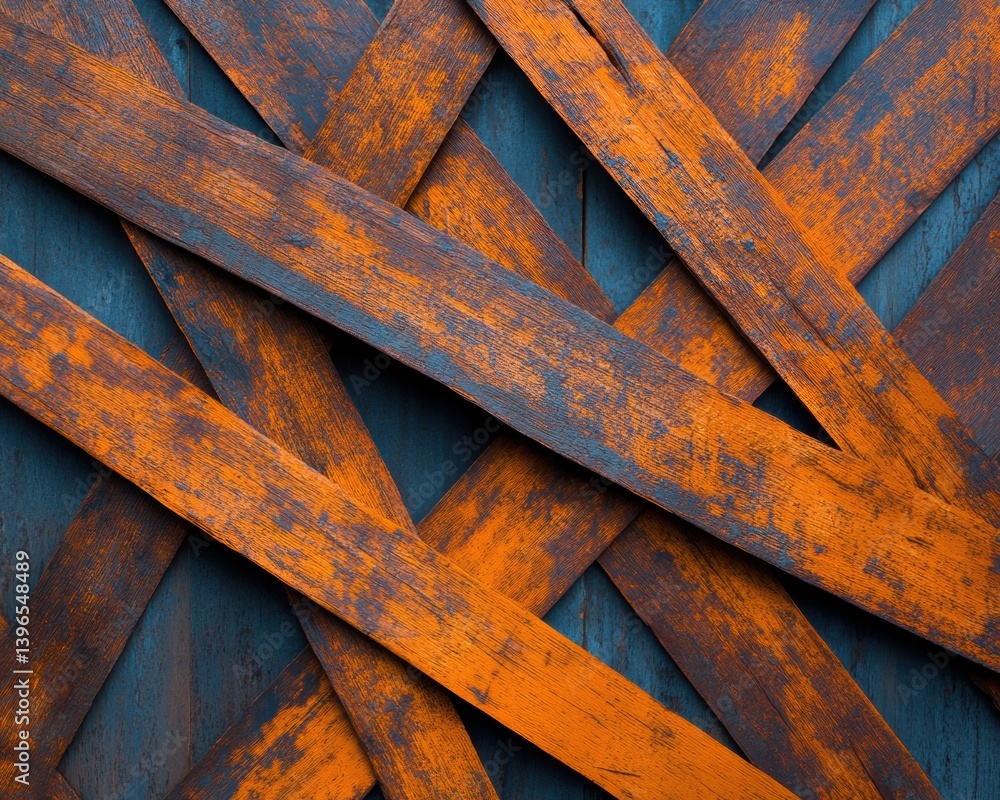 Poster rust-infused industrial minimalism weathered metallic geometric texture exploring material decay and