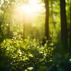 Fototapeta premium morning in the forest