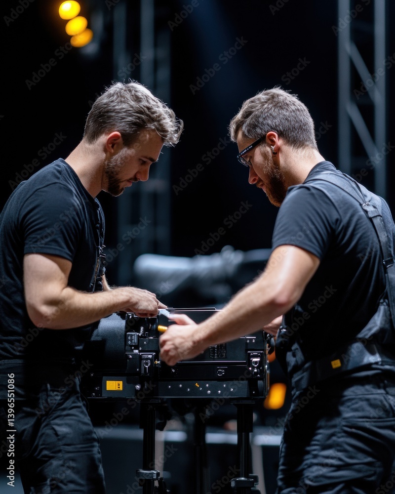 Aufkleber hybrid precision next-gen event production with tech-enabled crew optimization - immersive professio