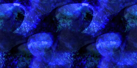 Multicolour space dyed marble seamless border art Endless edging texture background. Vivid mottled marl effect ombre home decor design. For tie dye and surface fashion ribbon trim.